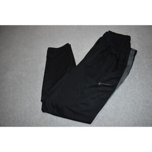 Nike Gym Pants Joggers Mens Size XL Pockets Black Tapered Performance Dri-Fit